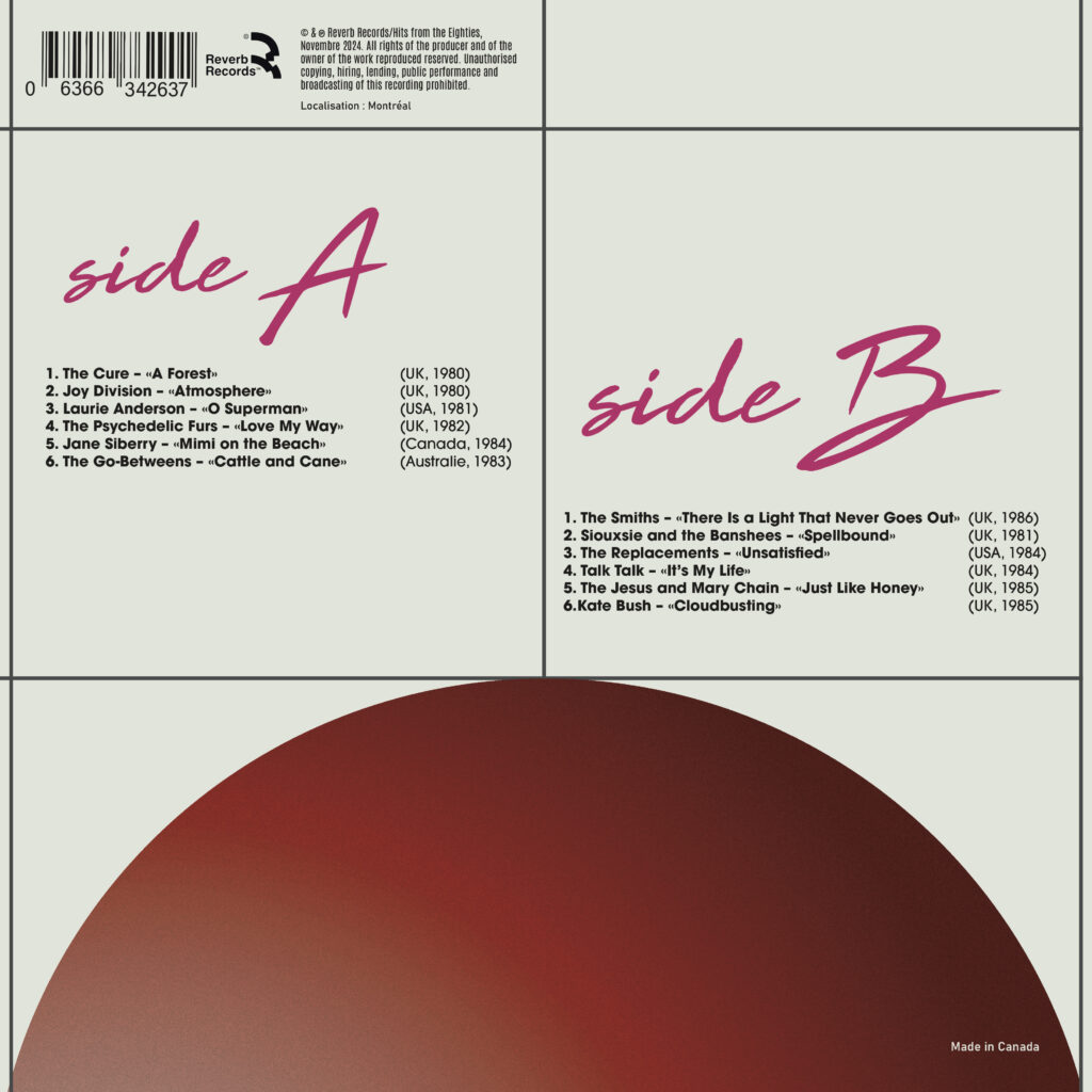 Verso vinyle année 80